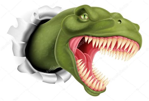 Fotos: tiranosaurio rex dinosaurio | Dinosaurio T Rex rasgando a través ...