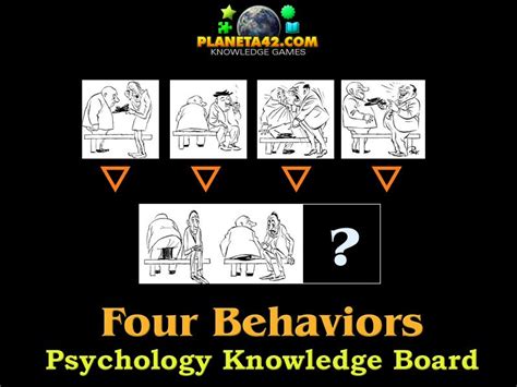 Four Behaviors | Psychology, Learning games, Educational ...