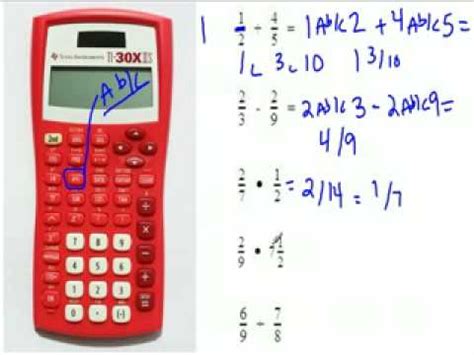 Fractions using a Calculator   YouTube