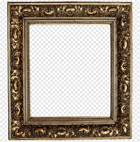 Frames Antique Window Painting Ornament, frame, rectangle, gold, mirror ...