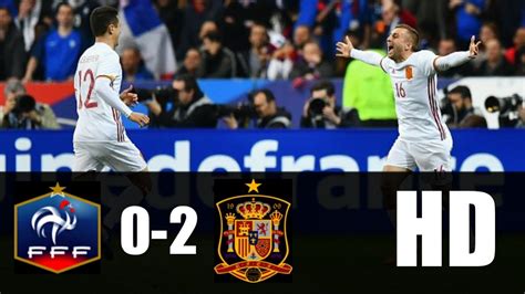 Francia vs España 0 2 RESUMEN GOLES 2017 HD   YouTube
