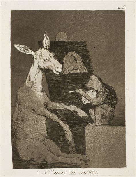 Francisco de Goya: “Ni mas ni menos”. Serie “Los caprichos ...