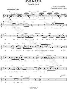 Franz Schubert  Ave Maria  Sheet Music  Leadsheet  in Bb ...