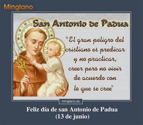 Frase para felicitar el día de san Antonio de Padua 13 de ...