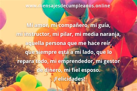 Frases De Feliz Cumpleaños Para Mi Esposo || « Originales ...