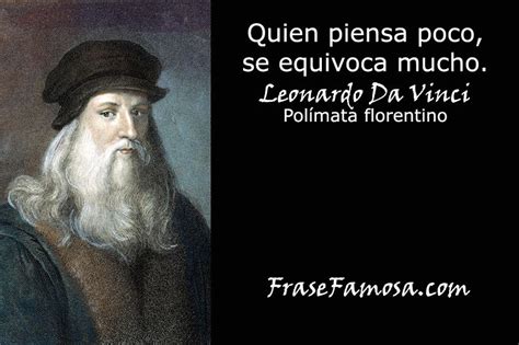 Frases de Leonardo Da Vinci   Frases de Pensamiento   Frase Famosa ...