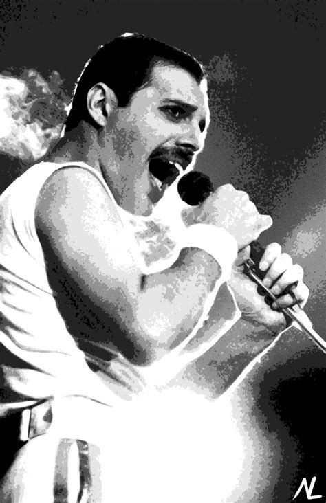 Freddie Mercury of Queen Illustration 2 Rock and Roll ...