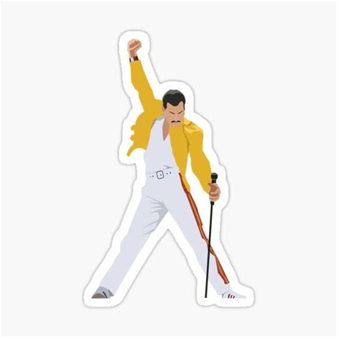 Freddie Mercury Stickers | Pegatinas para imprimir gratis ...