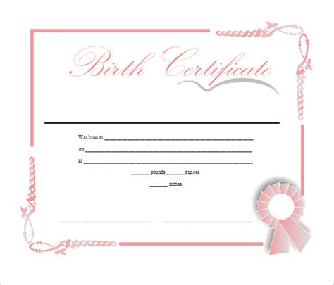 FREE 17+ Birth Certificate Templates in AI | InDesign | MS ...