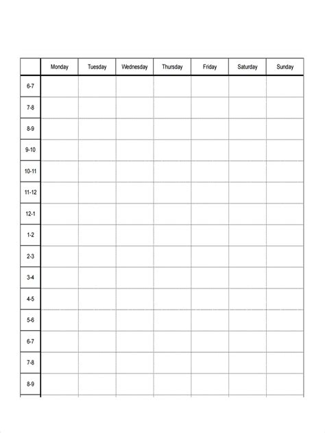 FREE 36+ Schedule Examples in PDF | Examples