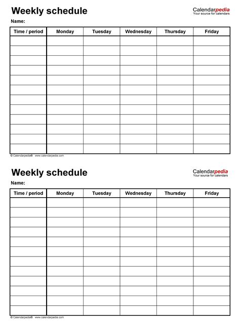 Free 4 Week Blank Calender Template   Get Your Calendar ...