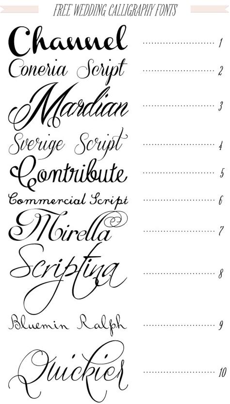 Free 40 fonts for DIY Printable Wedding Invitations | Diy printable ...