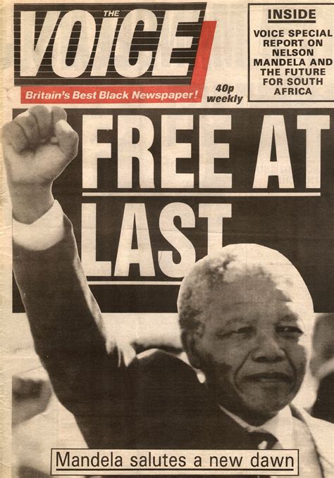 FREE AT LAST Mandela salutes a new dawn  23 years ago ...