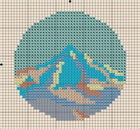 Free cross stitch pattern Abstract Mountain | Cross stitch ...
