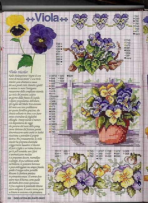 Free cross stitch pattern of Violets | cross stitch ...
