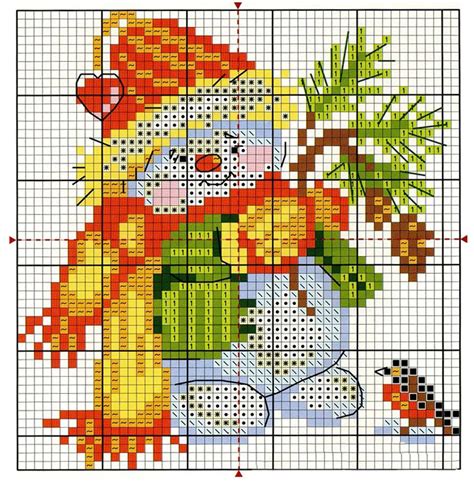 Free Cross Stitch Pattern Snowman | DIY 100 Ideas