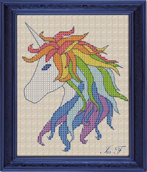 Free Cross Stitch Pattern Unicorn | DIY 100 Ideas