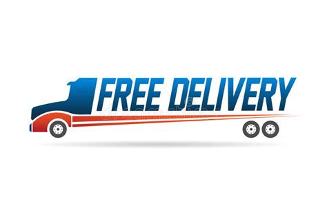 Free Delivery Truck Image Logo Stock Vector   Illustration ...