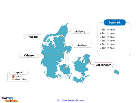 Free Denmark PowerPoint Map   Free PowerPoint Templates