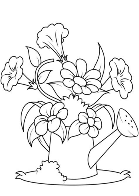 Free & Easy To Print Flower Coloring Pages   Tulamama