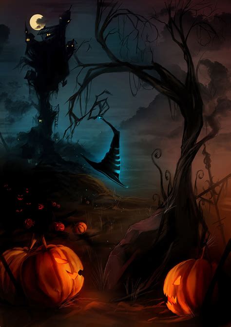 Free Halloween 2013 Backgrounds & Wallpapers – Designbolts