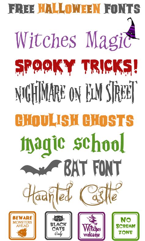 Free Halloween Fonts & Ways to Use Halloween Fonts