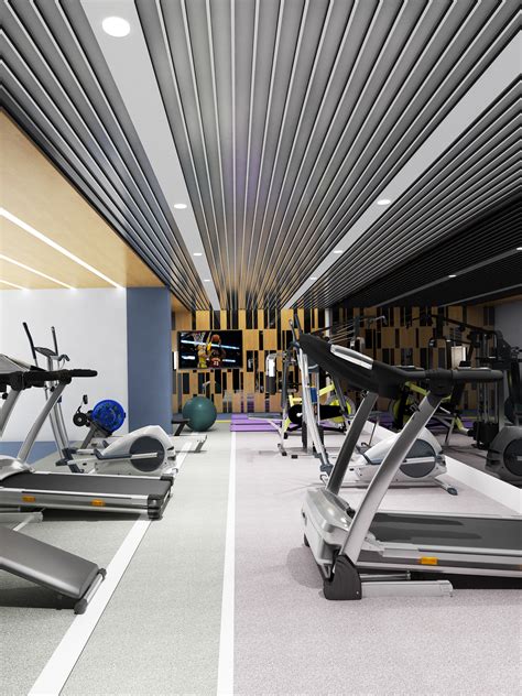 Free Images : gym, 3d, interior design, structure, room, architecture ...