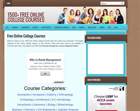 Free Online College Courses.net | Online college courses, Online ...