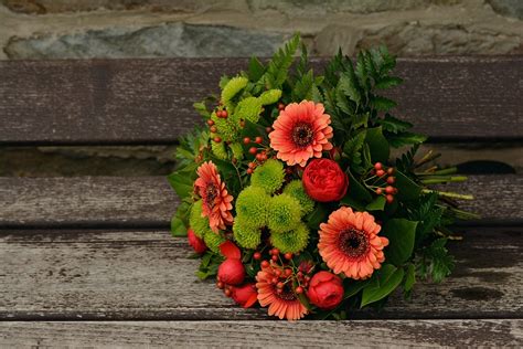 Free photo: Autumn Flowers, Bouquet, Gerbera Free Image ...