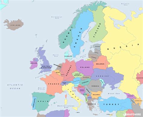 Free photo: Map of Europe   Clipart, Continents, Countries ...