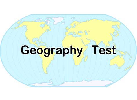 Free Posters and Signs: Geography Test