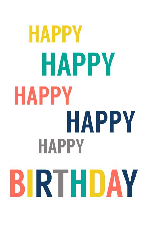 Free Printable Birthday Cards | Paper Trail Design