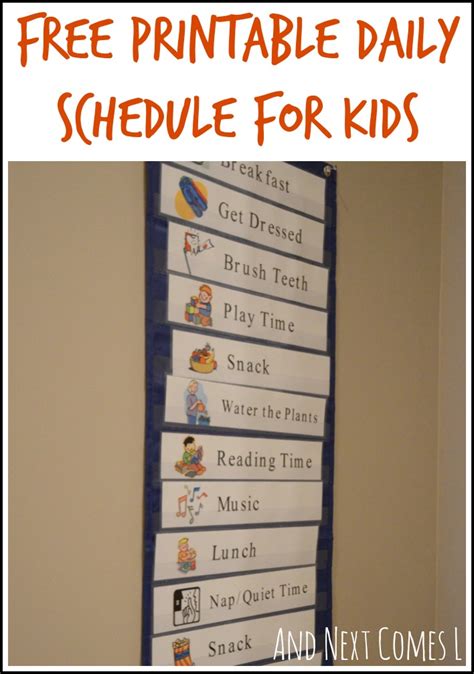 Free Printable Daily Visual Schedule | And Next Comes L