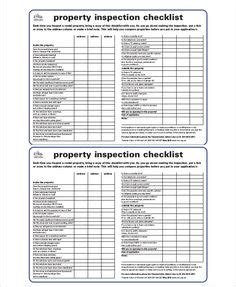 Free printable Home Inspection Checklist  PDF  from Vertex42.com | BR ...
