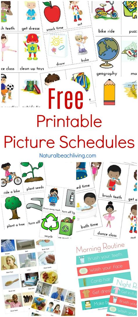 Free Printable Picture Schedule Cards   Visual Schedule ...