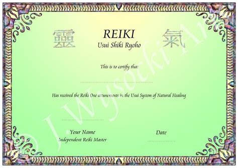 Free Printable Reiki Gift Certificate | Joy Studio Design ...