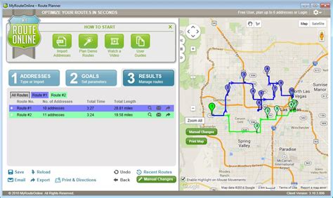 Free Route Planner MyRouteOnline   Download