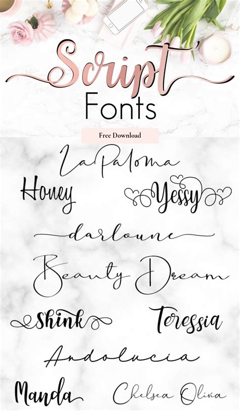 Free Script Fonts For Branding   À la mode Design