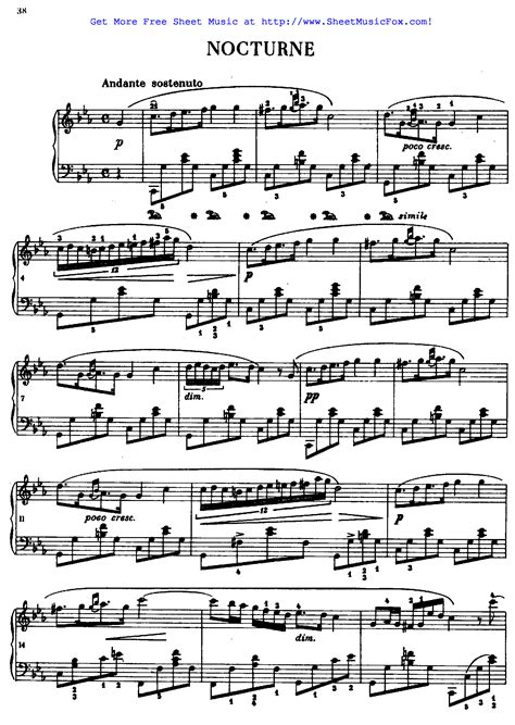 Free sheet music for Nocturne in C minor, B.108  Chopin ...