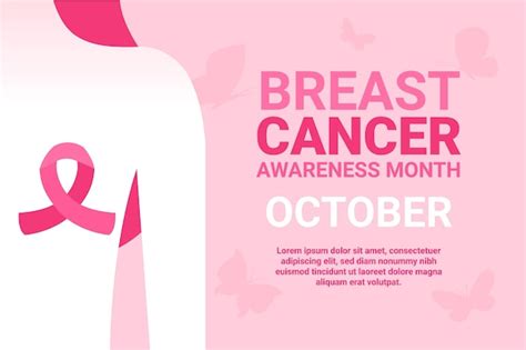 Free Vector | Breast cancer awareness month banner