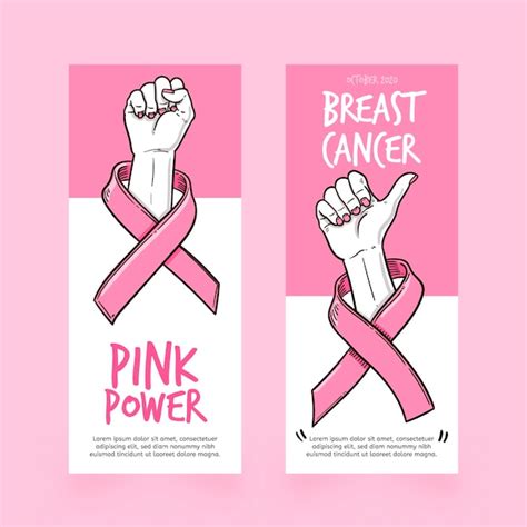 Free Vector | Breast cancer awareness month banner template