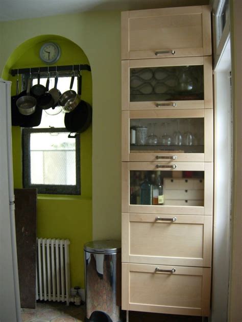 freestanding kitchen storage from wall cabinets   IKEA Hackers