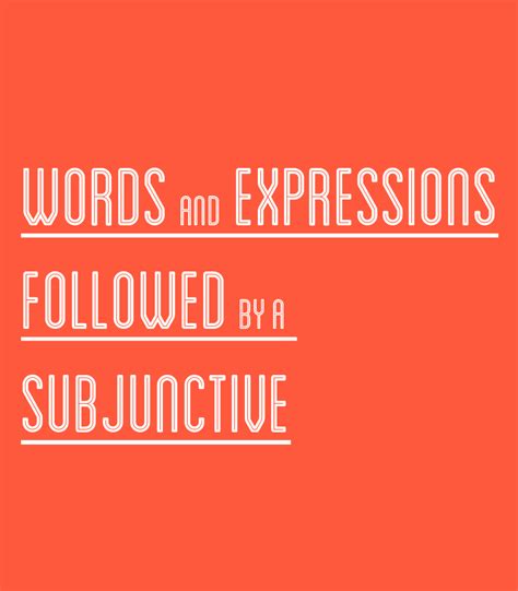 French subjunctive phrases: List of words and expressions ...