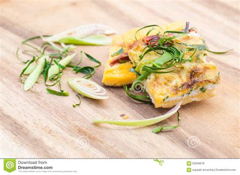 Fried Eggs With Banana Leaf Stock Photo   Image of diet ...