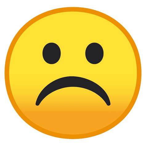 Frowning face emoji clipart. Free download transparent ...