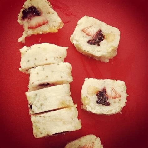 FRUSHI DE AVENA  Sushi con frutas  Preparación: En una ...