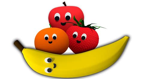 Frutas de la familia dedo | Rimas infantiles para niños ...