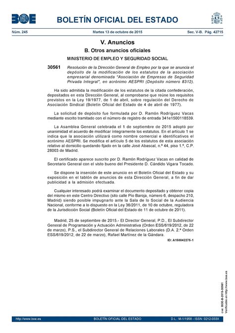 FTSP USO Las Palmas: Modificación de los estatutos de la ...