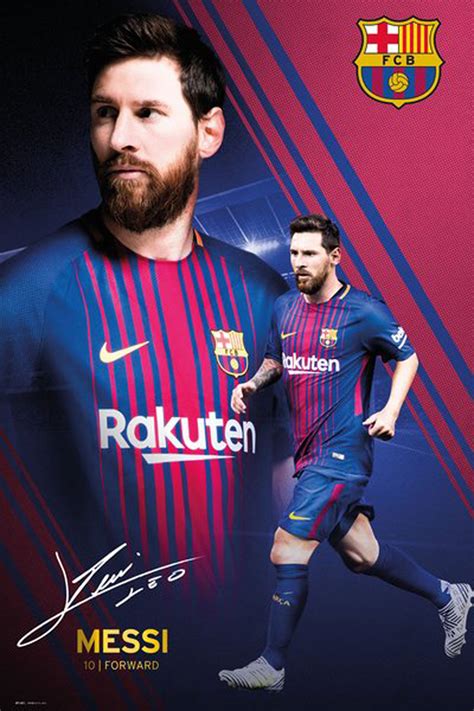 Fußball   Barcelona, FC   Messi Collage 17/18   Poster ...