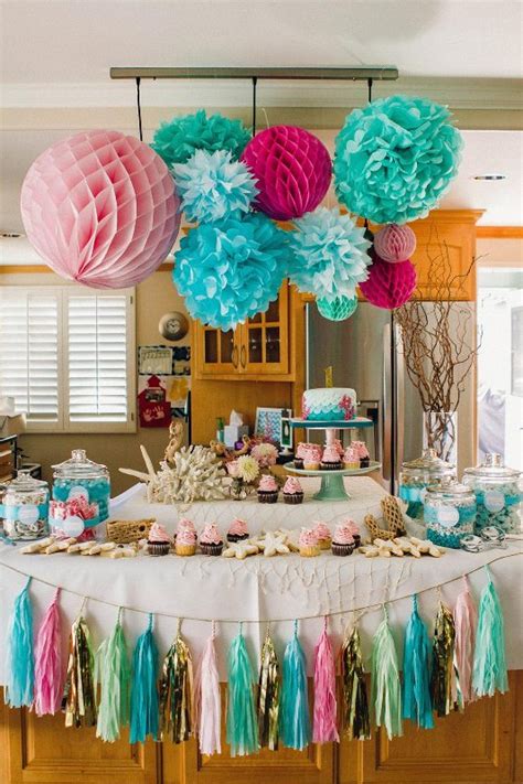 Fun And Bright Mermaid Themed Kid’s Birthday Party ...